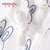 小米米minimoto新生儿婴儿宝宝和尚服长袖上衣 绑带和袍打底内衣(米白 52cm（0-3月）)第4张高清大图