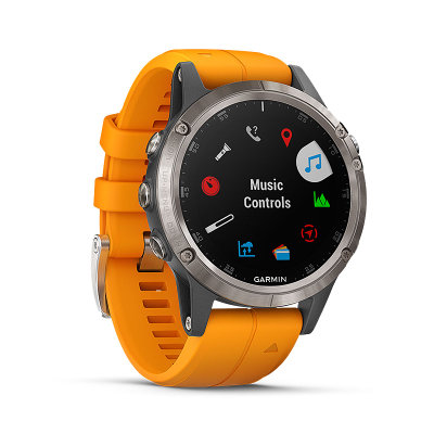 Garmin佳明fenix5 Plus飞耐时5心率智能GPS户外功能运动手表(桔色)