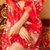 女士睡衣睡裙睡袍吊带裙 古典日式印花开襟和服性感多件套装 制服诱惑 成人情趣内衣裤(红色【升级版】)第5张高清大图