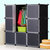 索尔诺婴儿衣柜宝宝收纳柜儿童储物柜塑料玩具卡通收纳箱衣物整理(果绿色 9门9格 M090701)第4张高清大图