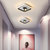 现代简约创意个性过道灯走廊画廊吸顶射灯led筒灯洗手间化妆间灯 DG6021(白色方形 暖光)第3张高清大图