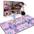 HTASK宏太多功能跳舞毯电脑电视2用， 跳舞运动脂肪健身，兼顾亲子运动， 双人跳舞功能+瑜伽教学功能+健身操功能+64(紫色 多功能)第4张高清大图