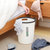 垃圾桶塑料家用垃圾桶无盖压圈卫生间垃圾蒌大号厨房收纳(大号-白色（加厚升级★破损包赔） 默认版本)第4张高清大图