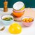 2022新款小碗日式个性米饭碗家用创意多色碗小汤碗面碗简约陶瓷碗(6个4.5英寸钻石碗【橙色】)第2张高清大图