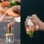 厨房调料罐子盐罐家用调味盒调料瓶组合套装仙人掌玻璃调味料罐瓶(（4只+底座）+600ml绿色玻璃油壶（自动开合）)第3张高清大图