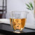 梅兰竹菊荷日式玻璃公道杯 透明六角公杯加厚茶海分茶器功夫茶具套组配件水杯(荷)第5张高清大图