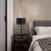 后现代创意黑色台灯个性简约卧室床头书桌设计感装饰台灯(黑色 W380*H660MM)