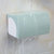免打孔卫生间纸巾盒塑料卫浴厕所防水手纸卷纸抽纸盒置物架纸巾架(北欧绿（免打孔）)第4张高清大图