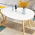 物植 客厅茶几实木腿多功能桌子 LM-01(方形120cm白色)第4张高清大图