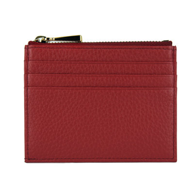 MASCOMMA头层牛皮卡包 零钱包卡夹 8C220(红色)