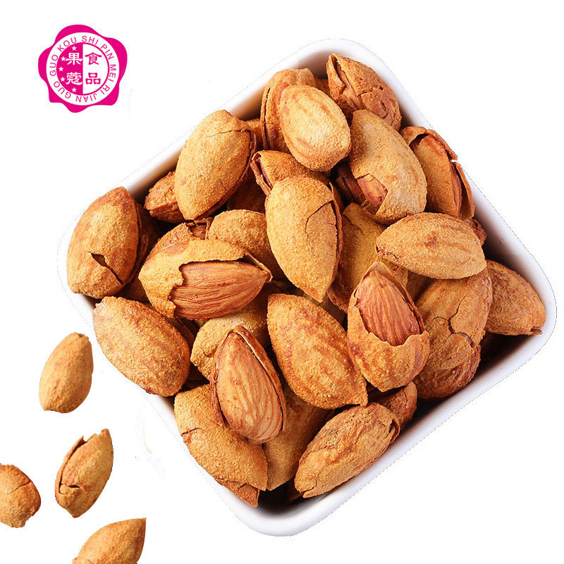 果蔻巴旦木125g250g500g美国大杏仁带壳扁桃仁