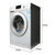 松下（Panasonic） 8公斤全自动家用洗衣机大容量滚筒洗衣机8121银色升级款第4张高清大图