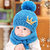秋冬婴儿帽子围脖围巾套装1-2岁毛线帽男女宝宝帽子0-3-6-12个月(黄色)第5张高清大图