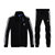 阿迪达斯adidas 运动套装时尚男士休闲女士运动服套装(黑)第2张高清大图