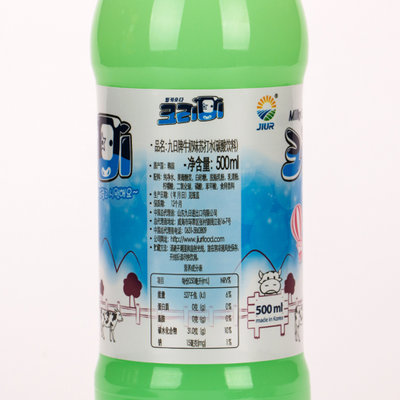 韩国进口九日牌牛奶味苏打水500ml