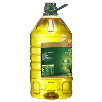 金龙鱼添加10%特级初榨橄榄油植物食用油4L*2桶装 家用调和油粮油(金黄色 自定义)