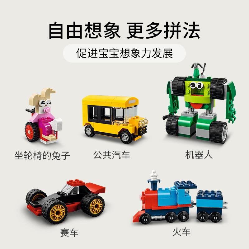 lego乐高【3月新品】经典创意系列11014积木车轮组拼插积木玩具