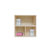 儿童两层松木书柜实木自由组合书柜书架玩具柜置物柜格子小柜(清漆松木60宽*70高*24深)第5张高清大图