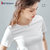 波梵森短袖t恤女宽松2021新款 纯色打底衫速干T恤(白色 XL)第3张高清大图