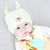 春秋冬新生儿胎帽初生儿女童宝宝套头棉帽男童婴儿帽子12个月(姜黄色)第4张高清大图