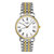 天梭/Tissot 瑞士手表心意系列经典钢带日历石英男士手表T52.2.481.13(金壳白面金银钢带 钢带)第5张高清大图