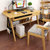 物植 实木书桌电脑桌ZM-03(（键盘款）原木色1米单桌+椅子 默认北欧椅)第4张高清大图