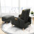 一米色彩 沙发懒人沙发创意多功能单人沙发北欧简约可调节客厅小户型布艺沙发(灰色 标准款-单人位+脚踏)第4张高清大图