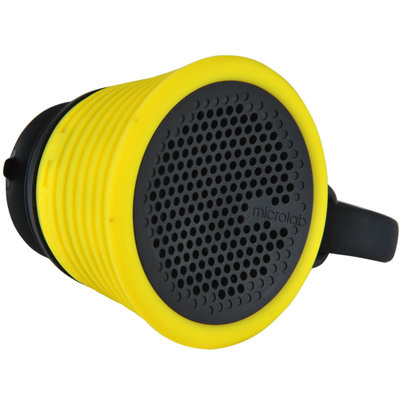 麦博（Microlab） magicup魔咖吸盘蓝牙音箱户外防水迷你手机桌面小音响 可通话 黄色