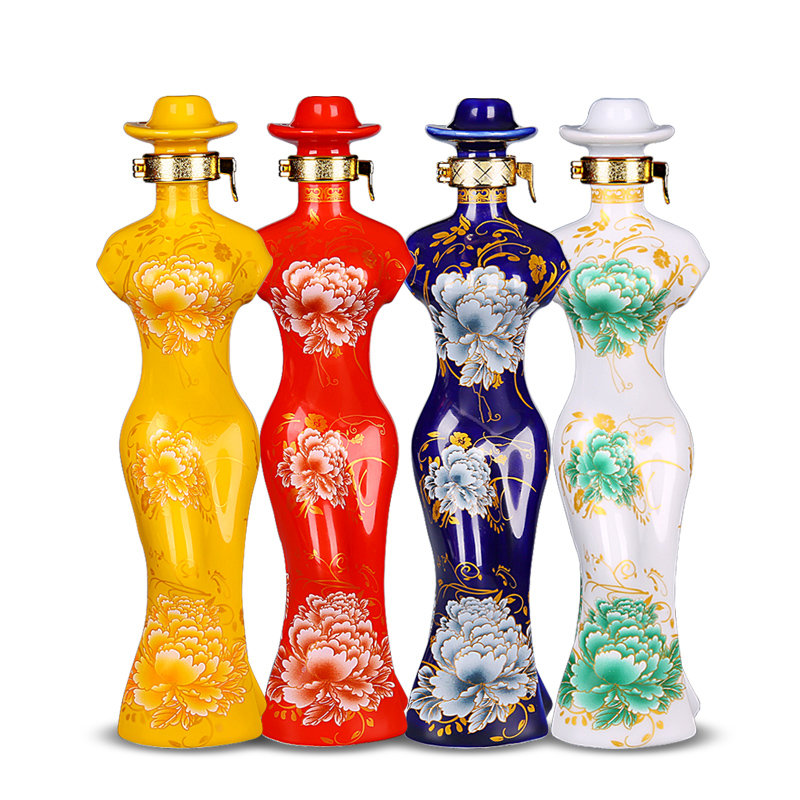 杏花古韵旗袍53度258ml4瓶整箱礼盒装白酒1整箱