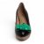 富贵鸟（FGN）时尚高雅牛皮坡跟女士单鞋F39E602C(黑色 36)第3张高清大图