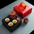 旅行功夫茶具小套装中式单人便携式收纳包茶盘定制LOGO快客杯礼盒(堆花（红）四方盘+红色包)第4张高清大图