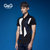 G&G男装新款夏季男士短袖衬衫修身印花休闲衬衣潮流学生青年衬衣(黑色 XL)第3张高清大图