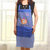 有乐 3994卡通小熊波点围裙时尚厨房家务防污无袖吊带围裙LQ3054(围裙+袖套大红)第4张高清大图