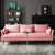 美天乐 1.7/2.1/2.9/3.5米小户型布艺沙发简约现代北欧拆洗三人客厅组合(粉红色 三人位（2.1米）)第4张高清大图