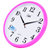 康巴丝时尚创意客厅钟表挂钟静音简约时钟C2246(粉色)第3张高清大图
