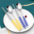 筷子勺子套装304不锈钢筷叉勺子三件套定制便携餐具套装一人用(（蓝色）筷勺套装+透明盒 默认版本)第3张高清大图