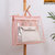 透气防潮包包防尘袋衣柜密封皮包保护整理收纳袋透明挂袋收纳神器(粉红色 XL)第4张高清大图