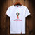卡郎琪 2018俄罗斯足球球迷舒适圆领印花图案短袖t恤 男女体育纪念球衣葡萄牙墨西哥FIFA(SLS-1004白色 XXXL)第2张高清大图