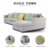 左右布艺沙发 可拆洗贵妃L型简约现代小户型客厅家具组合沙发 DZY2509(配色咖啡58-7C 转二件反向)第5张高清大图