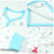 新生儿衣服春秋9夹棉套装6秋季0-3月初生 婴儿套装1和尚服2件套(蓝色小兔子 66cm)第4张高清大图