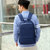 十字勋章双肩包休闲背包电脑包潮牌旅行包时尚潮流包包(蓝色)第6张高清大图