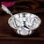 银斯妮 S999银碗莲花碗光面实用贵族银器银碗套装银勺子餐具套装饭碗汤碗(莲花银碗(小号100克))第5张高清大图