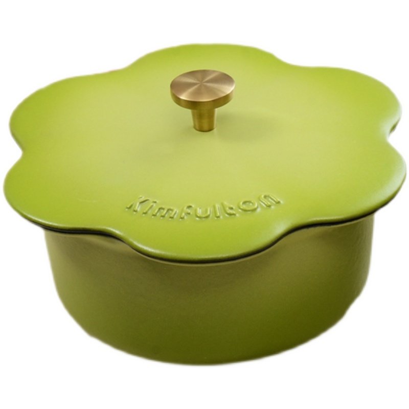 德国金孚顿kimfulton珐琅锅欧式铸铁锅煲汤无涂层婴儿辅食花瓣锅
