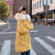 莉菲姿 棉服女2019新款冬季韩版中长款宽松加厚棉衣保暖外套潮棉袄(黄色 XL)第4张高清大图