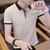 夏季男士冰丝短袖T恤男新款潮流青年修身半袖韩版薄款上衣服帅气8(499 均码)第2张高清大图
