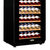 西伯仑XL-168智能恒温红酒柜 茶叶柜 冷藏柜 冰吧展示柜 展示架 黑色 实木层架(黑色明拉手挂杯)第5张高清大图