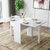 古宜（Guyi） 折叠实木餐桌椅组合家多用饭桌餐台现代 简约小户型伸缩长方形6人(白色折叠桌)第4张高清大图