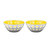 意大利 guzzini 进口创意小吃碗家用水果碗甜品碗沙拉碗多彩碗 二件套 小号 国美厨空间(黄色)第5张高清大图