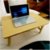 一米色彩 床上笔记本电脑桌 实木可折叠电脑桌床上用 懒人桌床上书桌 宿舍学习桌小书桌子(原木色 单桌)第5张高清大图