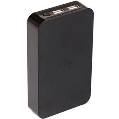 aigo 爱国者 移动电源充电宝A110S黑色 双USB 10000mAh充电宝